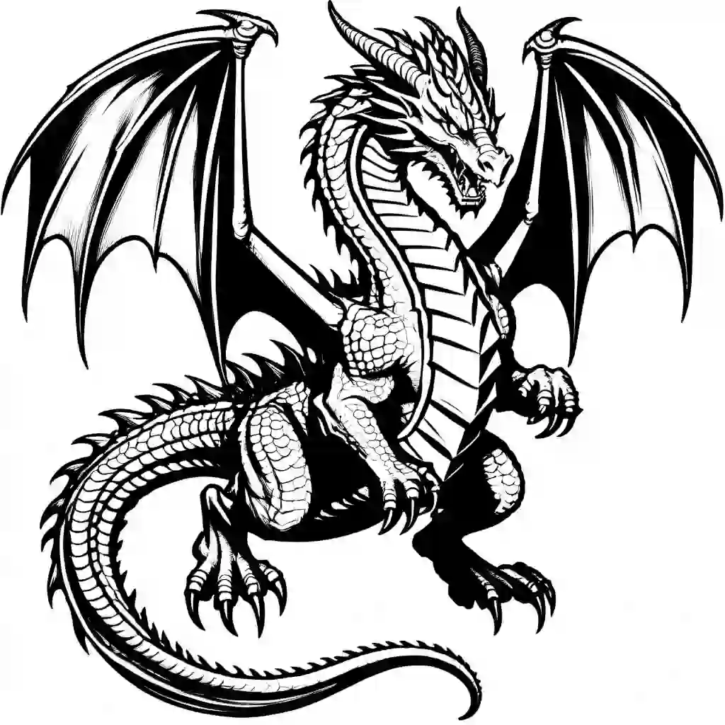 Storm Dragon coloring pages